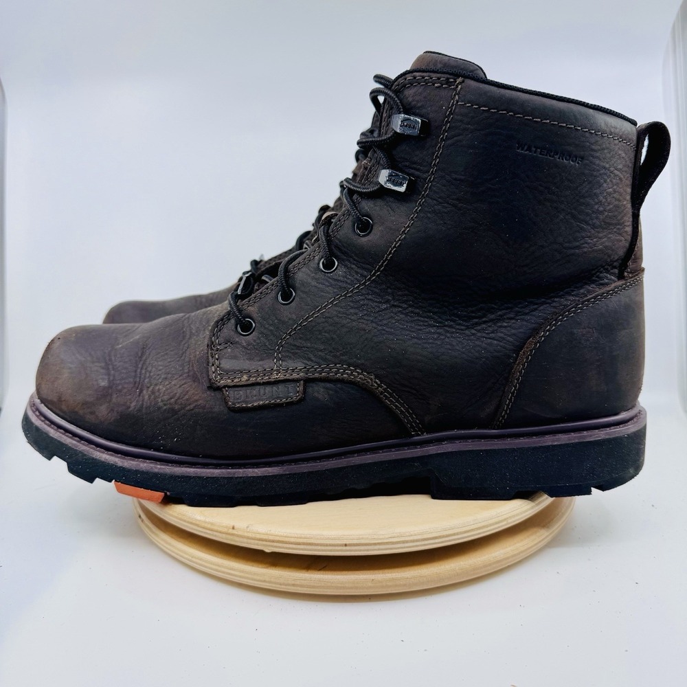 BRUNT Sullivan Work Boots Mens 15 Brown Waterproof Soft Toe 6" EH Leather